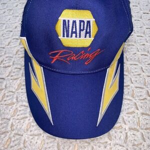 NAPA Racing Cap #55 Michael Waltrip Hat Nascar Ball Cap‎ Blue Yellow Strapback.